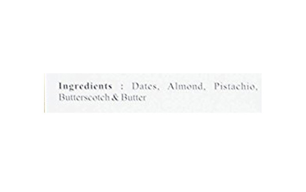 Ambrosia Delicatessen Crushed Dates With Almond, Pistachio & Butterscotch   Box  250 grams